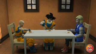 Goku x Androide 18 - Sims 4