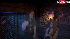 MyDirtyHobby - Lara-Shy Meets Her Friend At The Tavern & They Rave About Their Tales From Their Trav - Free Porn Video
