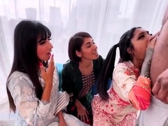 Aaliyah Yasin - Three Desi Bhabis gone wild with a BBC