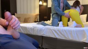 Wife having sex while Husband is watching
