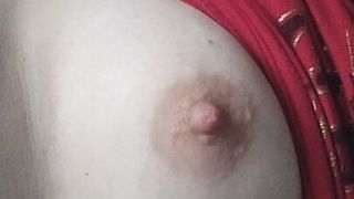 Touching my porcelain boobs