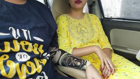 First Time She Rides My Dick in Car Outdoor Sex Indian Desi Girl Saara Fucked Very Hard in Boyfriend's Car