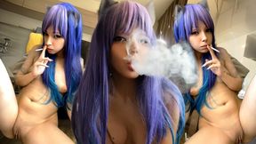 Succubus Anime Girl Smoking Naked (full vid on my 0nlyfans/ManyVids)