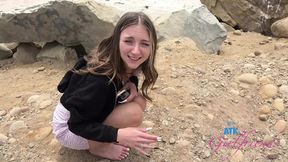 Vacation with Macy Meadows takes a ride on wet pussy&#x270C; while public piss flows free POV