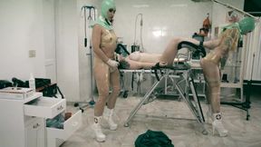Clinical torments lesbian operating theatre rubber