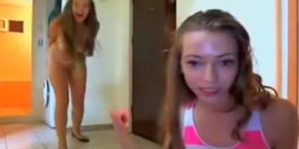 Two hot and shameless hoes are flashing their sexy bodies