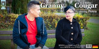 Granny Petra takes home a young stranger for steamy hot sex!