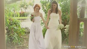 Just married lesbians Dolly and Kymberlee have first wedding night