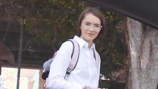 anal cute teen with nerdy glasses natalie porkman