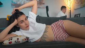 Hot Russian stepmom fucks her stepson again