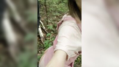 cute trans girl is being fucked in public park VERTICAL (￣▽￣*)ゞ