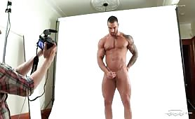 Photo shoot with a hot muscled european guy
