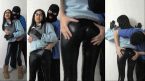 eRica is upset at the cost of a lift ticket! She gets a discount by letting the owner admire her shiny leather leggings