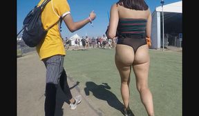 booty brunette rave