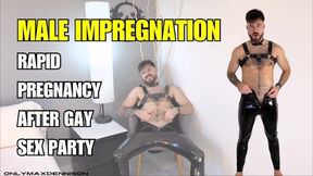 rapid pregnancy after gay sex party