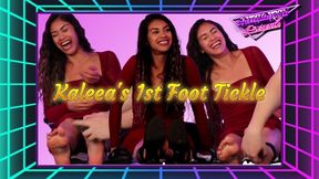 Kaleea's 1st Foot Tickling! - "I don't let anyone touch my feet"