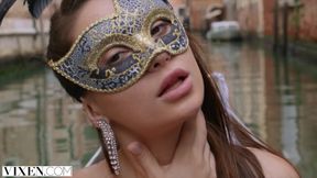 VIXEN Sonya & Liya attend exclusive masquerade sex party