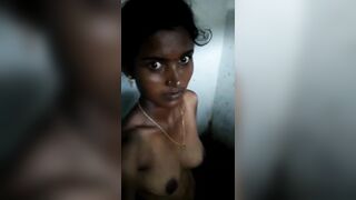 Tamil cute sadhana akka black hairy pussy hot boob nice ass show