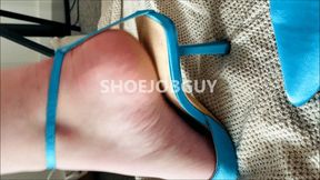 Cock Crushing Blue Heels -Part 1