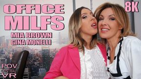 Gina Monelli and Mea Brown: Office MILFs