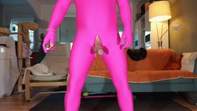 Dance in Catsuit and Cumshoot