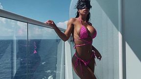 MILF Gets Her Fucking Ass Pounded on Cruise Ship Balcony