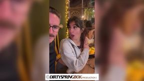 Aaliyah Yasin gets fingered at the busy restaurant