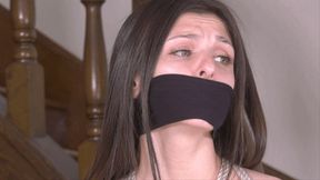 Tied to a Post in the Buff and Gagged, Leah Gotti Makes For a Must-See Visual! 4K Video Version