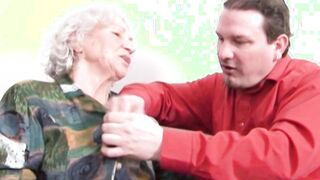 German older old lady natural jugs seduced from her step son
