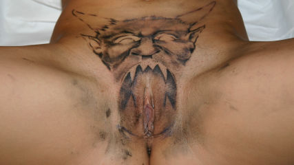 Alira Astro Gets Her Famous Demon Head Tattoo on her Pussy