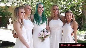 These Arousing Bridesmaids Get Got Laid Hard In A Ju