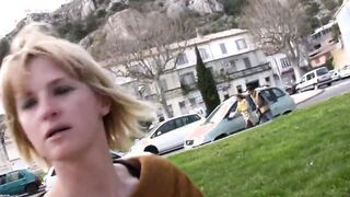 Anal Casting of a adorable young french blonde amateur bimbos found inside the street