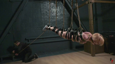 Agent Astrid blew a mission and got into bastinado trap - Suspended and caned