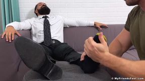 Boss Eddie Cambio Foot Worshipped by Clay