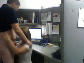 Slutty office white trash bitch gets ready for some quickie with my buddy