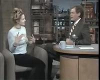 Drew Barrymore flashes Dave Letterman