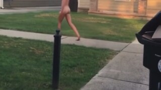 Neighbors Daughter Naked Outside at 6am