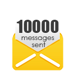 10,000 Messages Sent