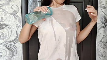 Stepson Noticed Stepmother039 S Wet T Shirt And Sucked Her Nipples...
