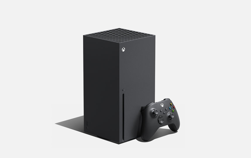 Eine Xbox Series X-Konsole und ein Xbox-Controller