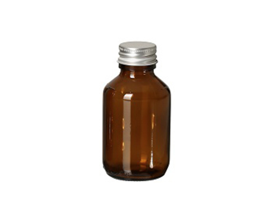 Glazen fles met dop - leeg - 100 ml