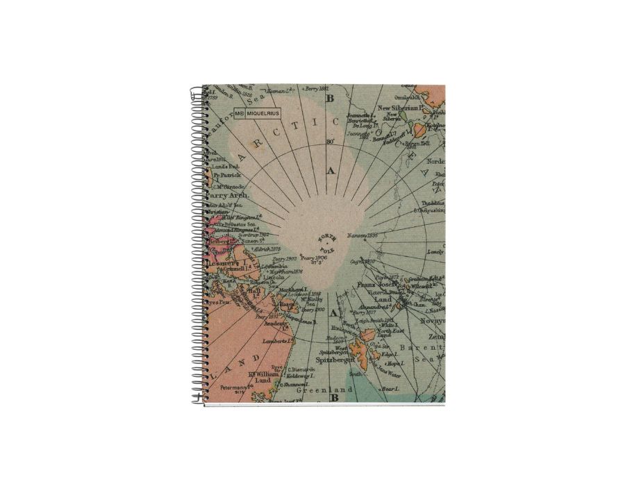 Notitieboek - Landkaart - A5 Gelinieerd - 80 blz