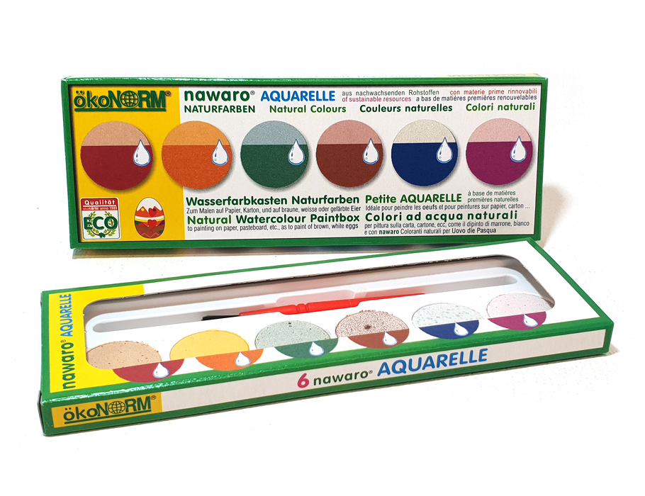 Aquarelverf in een doos - 6 kleuren