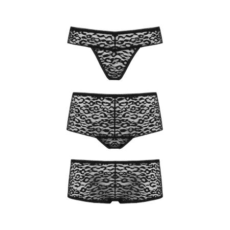 Underneath - Lexi Set Van 3 Slips - Zwart