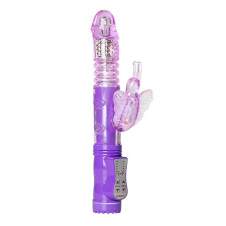 Stotende Butterfly Vibrator - Paars