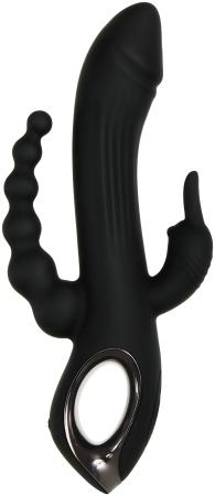 Evolved - Trifecta Rabbit Vibrator - Zwart