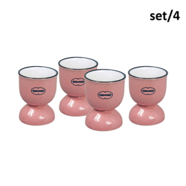Set van 4 eierdoppen - roze - Cabanaz