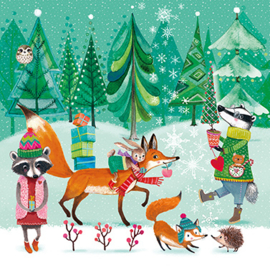 Servet - festive animals - PPD