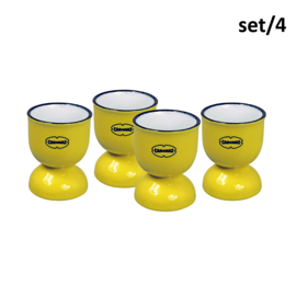 Set van 4 eierdoppen - geel - Cabanaz