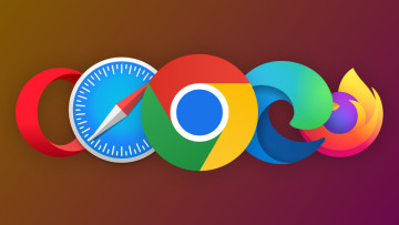 Logos of the five mainstream browsers aligned according to their popularity